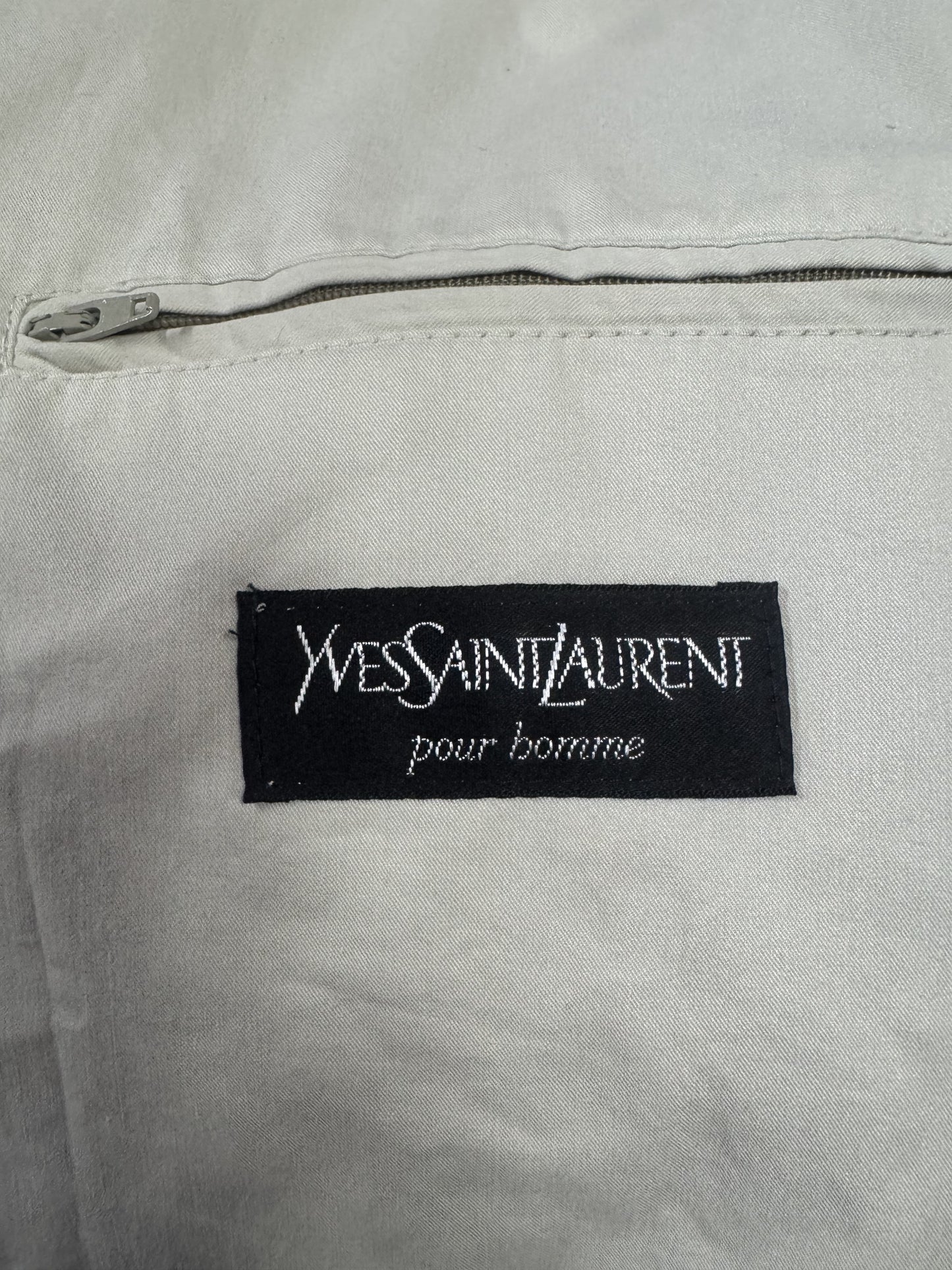 Trench Yves Saint Laurent Beige in Cotone