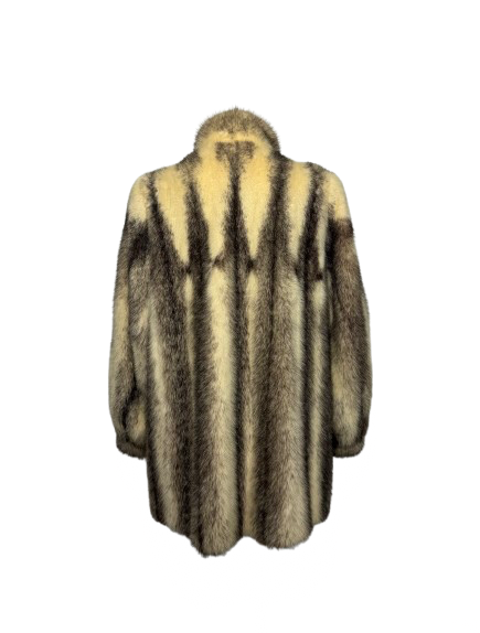 Cappotto Vintage in Pelliccia di Visone Tundra