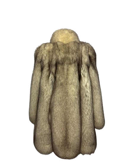 Cappotto Vintage in Pelliccia di Volpe di Groenlandia