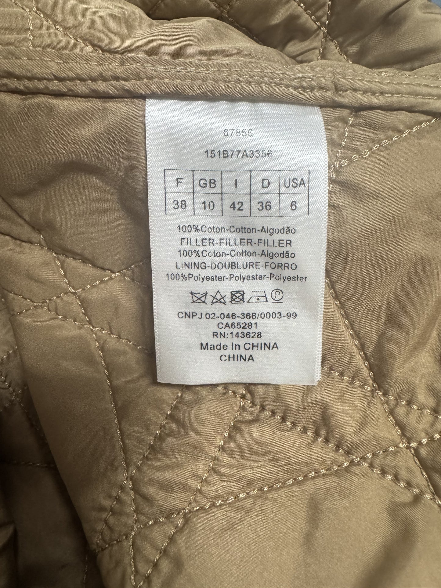 Gilet Christian Dior Beige Trapuntato in Cotone