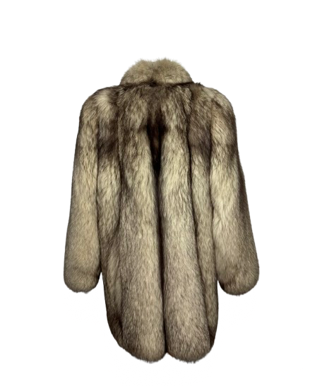 Cappotto Vintage in Pelliccia di Volpe della Groenlandia Crystal