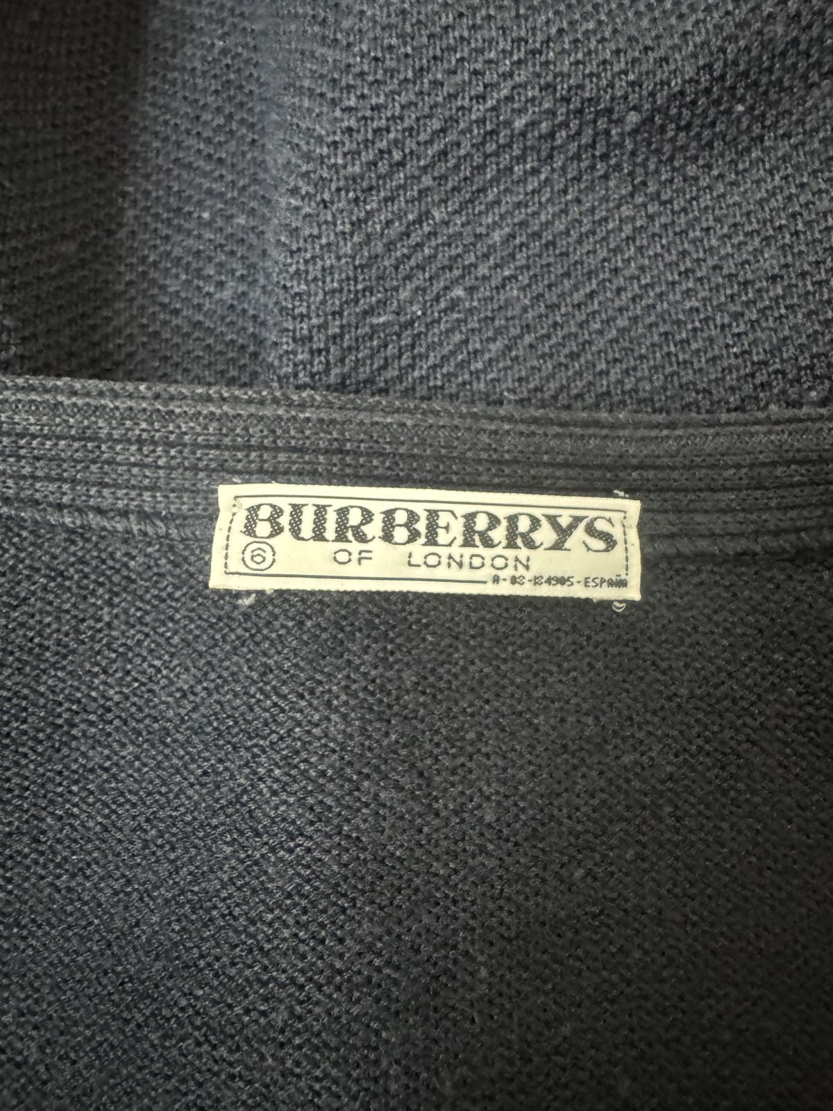 Cardigan Burberrys blu navy