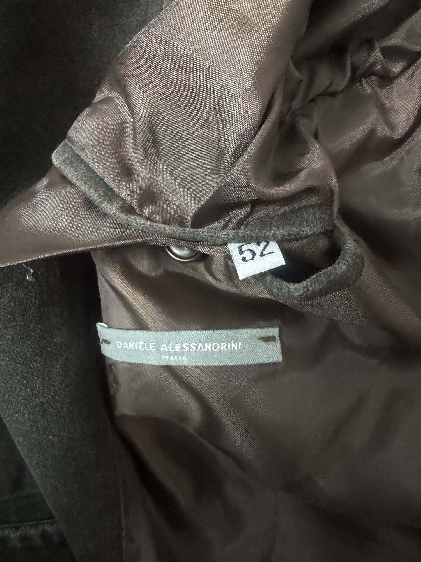 Blazer Daniele Alessandrini in velluto di cotone tortora