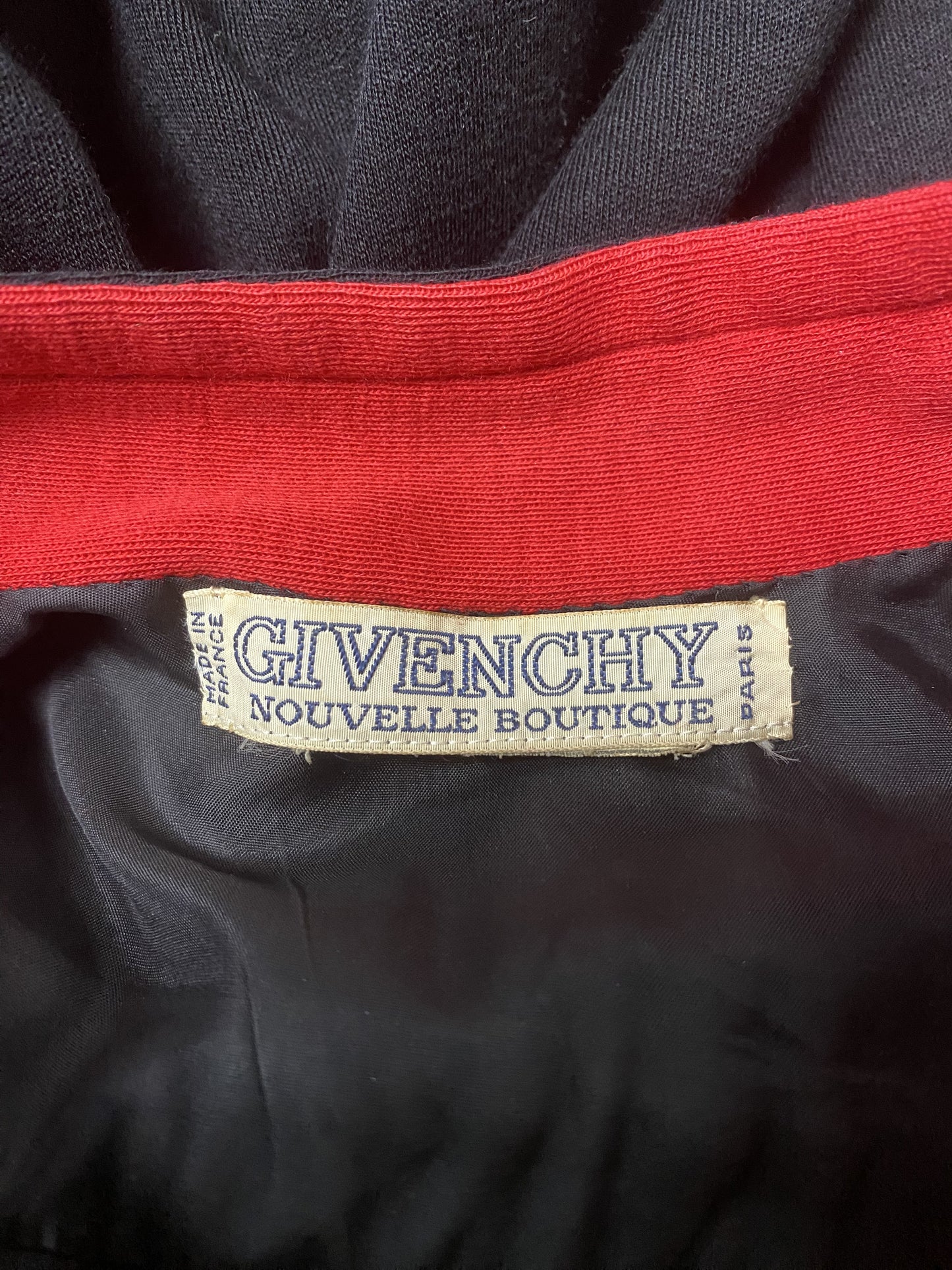 Cappotto Givenchy Nouvelle Boutique nero e rosso