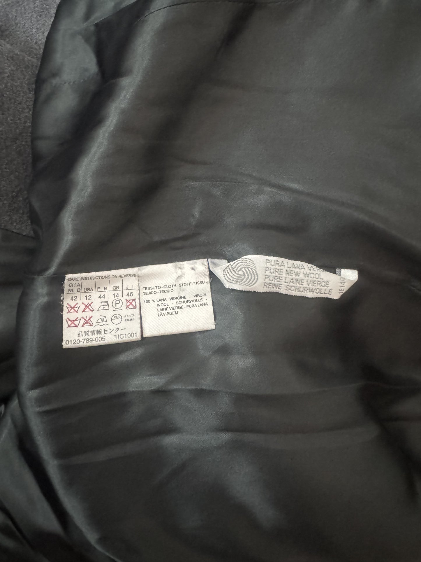 Cappotto MaxMara Grigio in Pura Lana Vergine