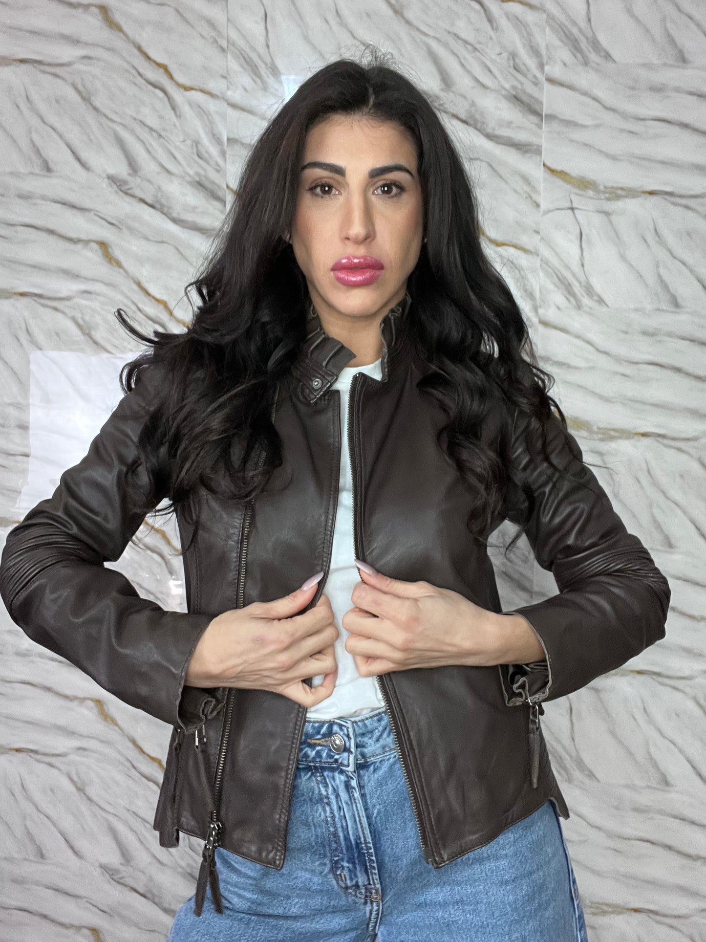 Giubbotto in pelle Max&Co