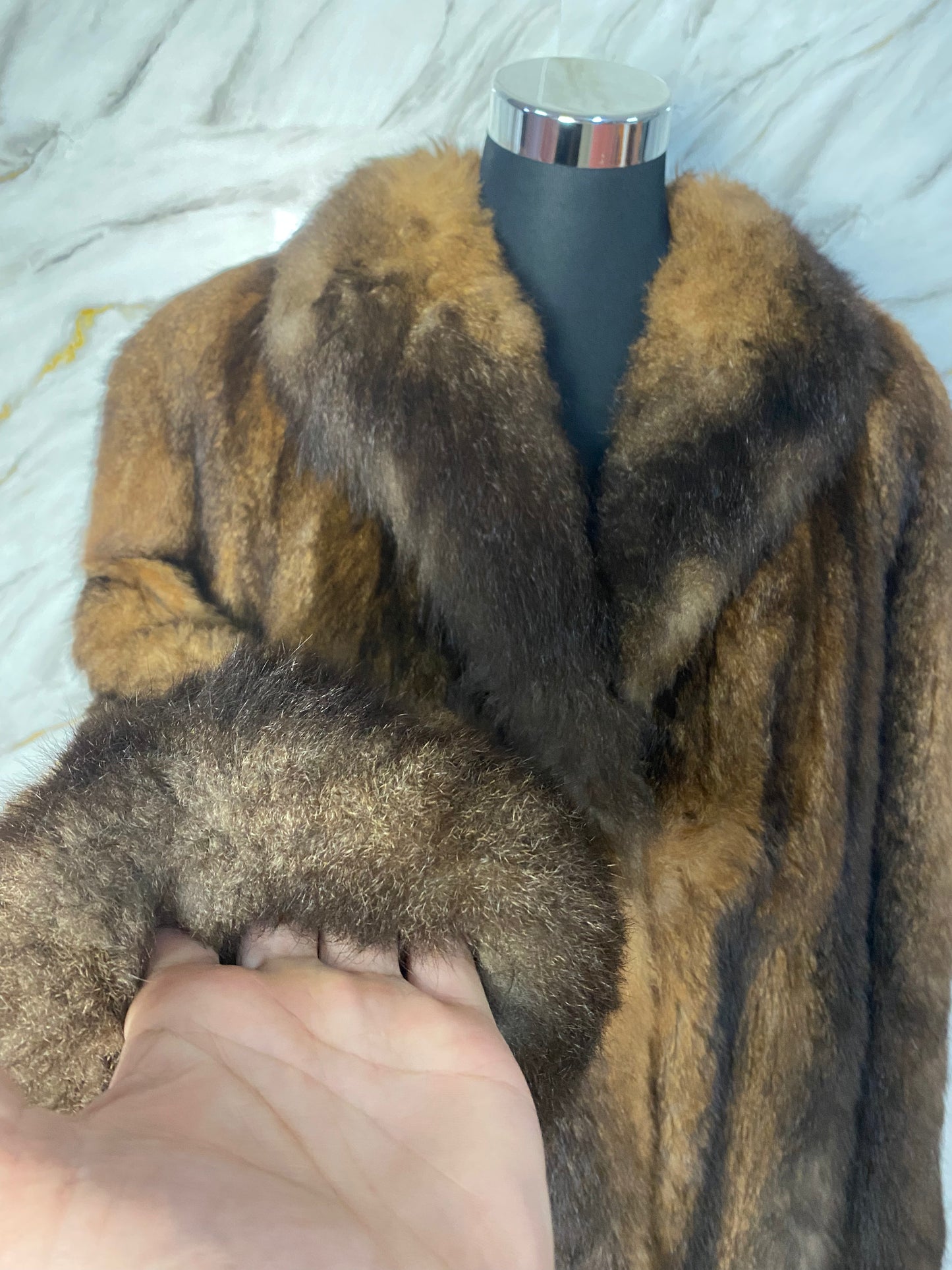 Cappotto in pelliccia di Opossum
