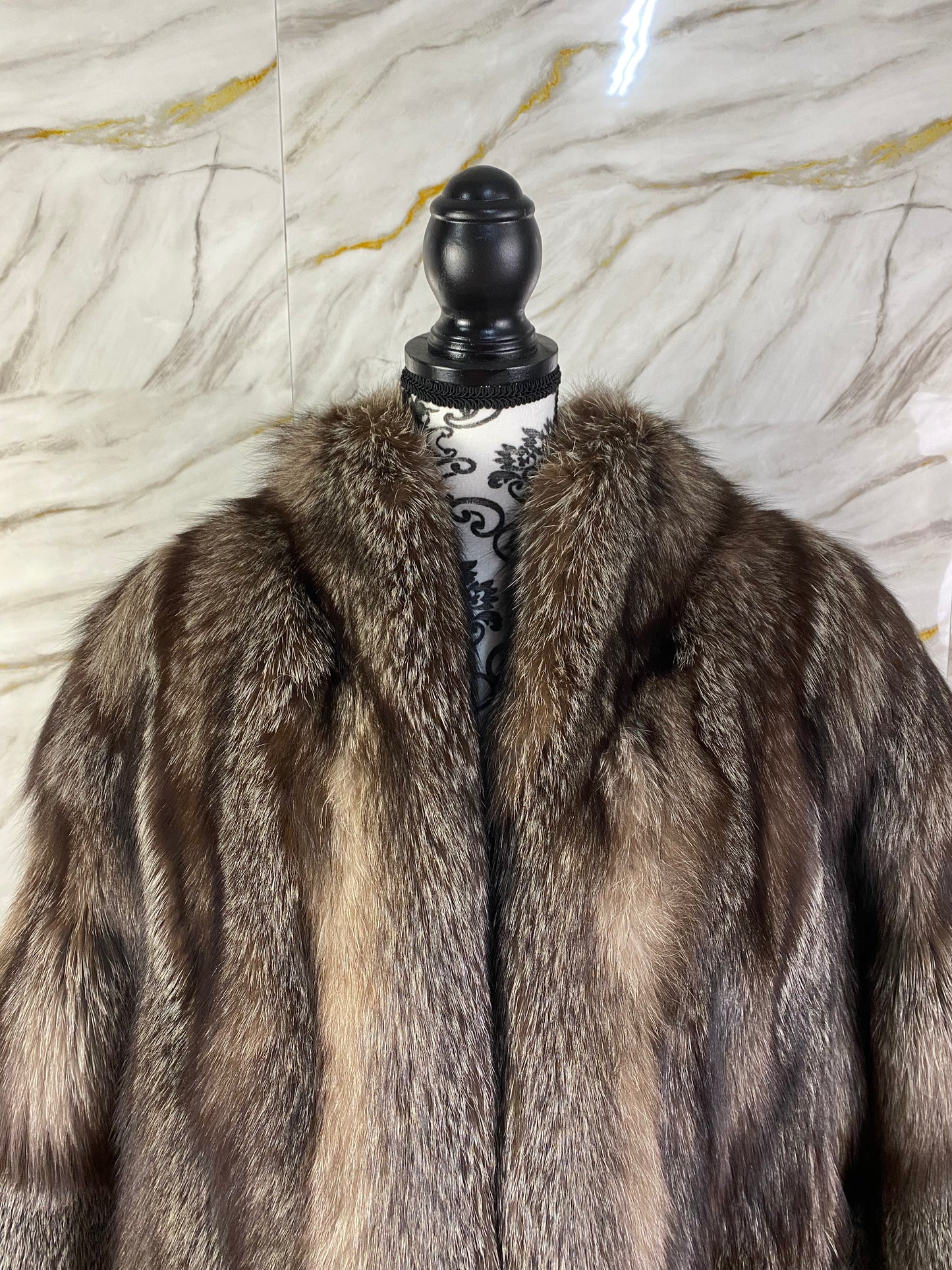 Cappotto in Volpe Argentata