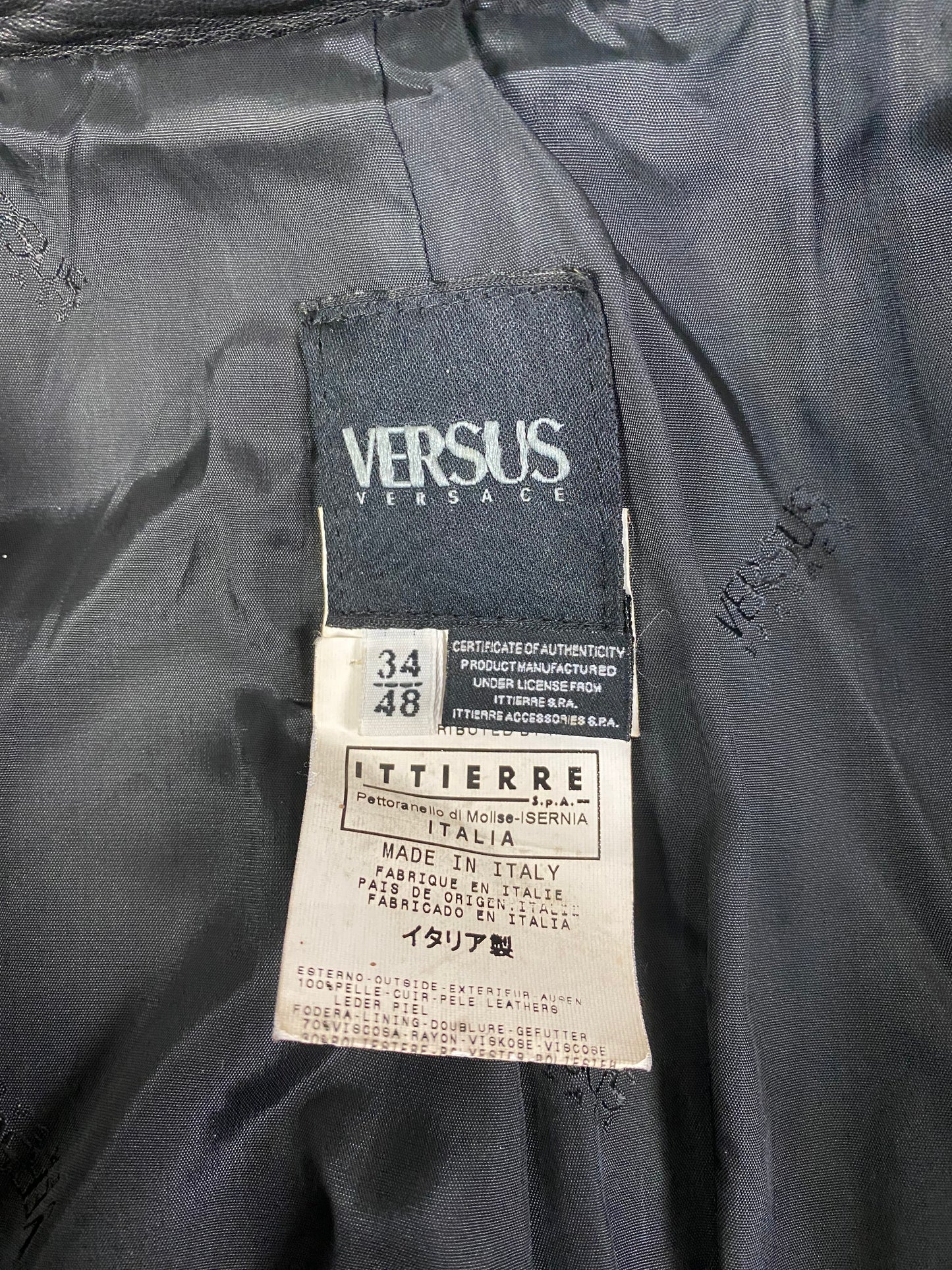 Giubbotto in Pelle Versace