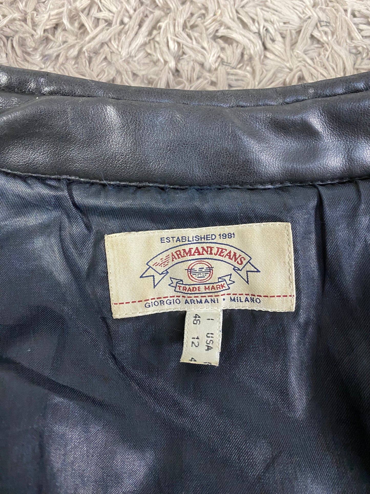 Giubbotto in pelle Armani