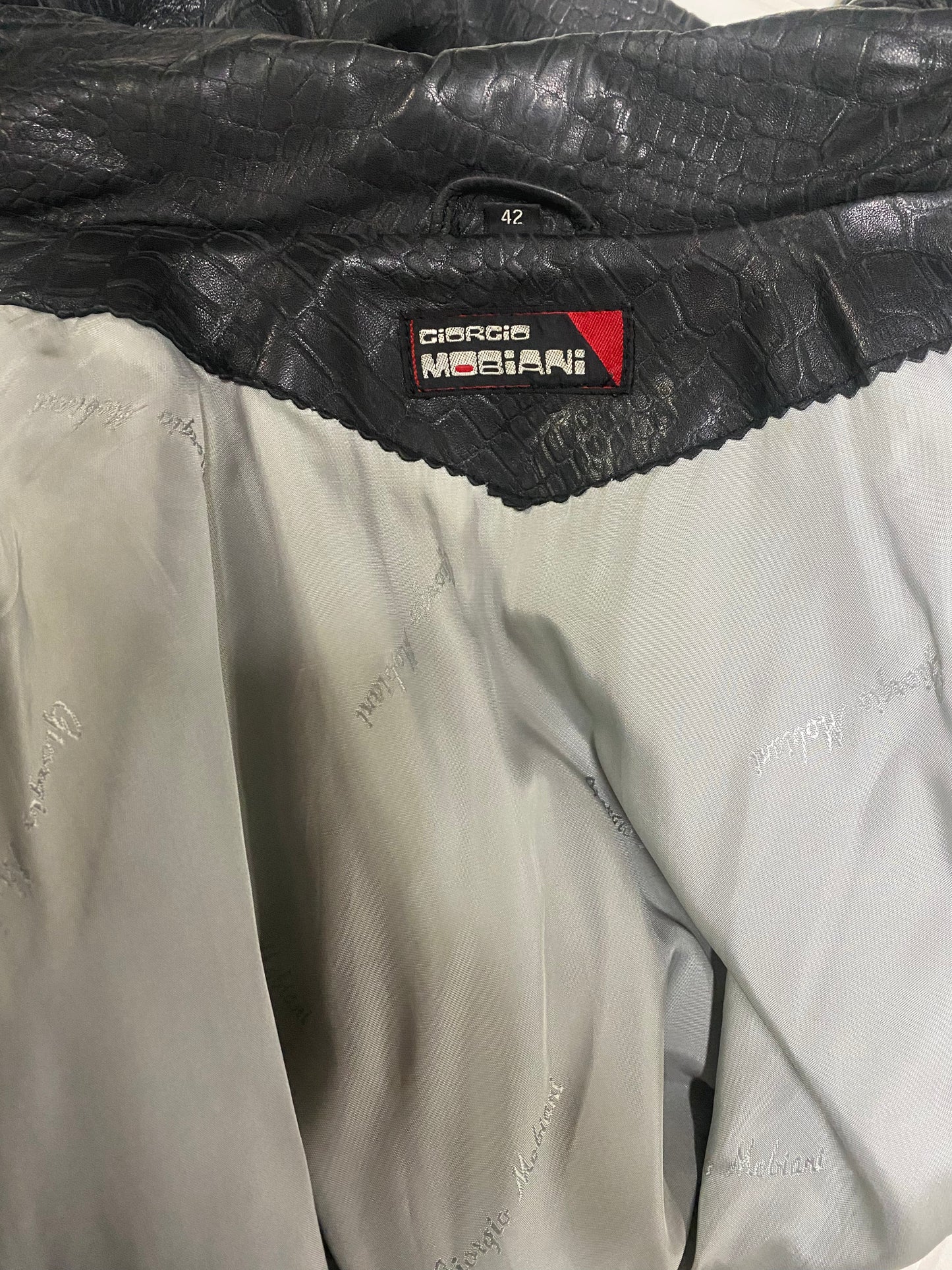 Giubbotto in pelle Giorgio Mobiani