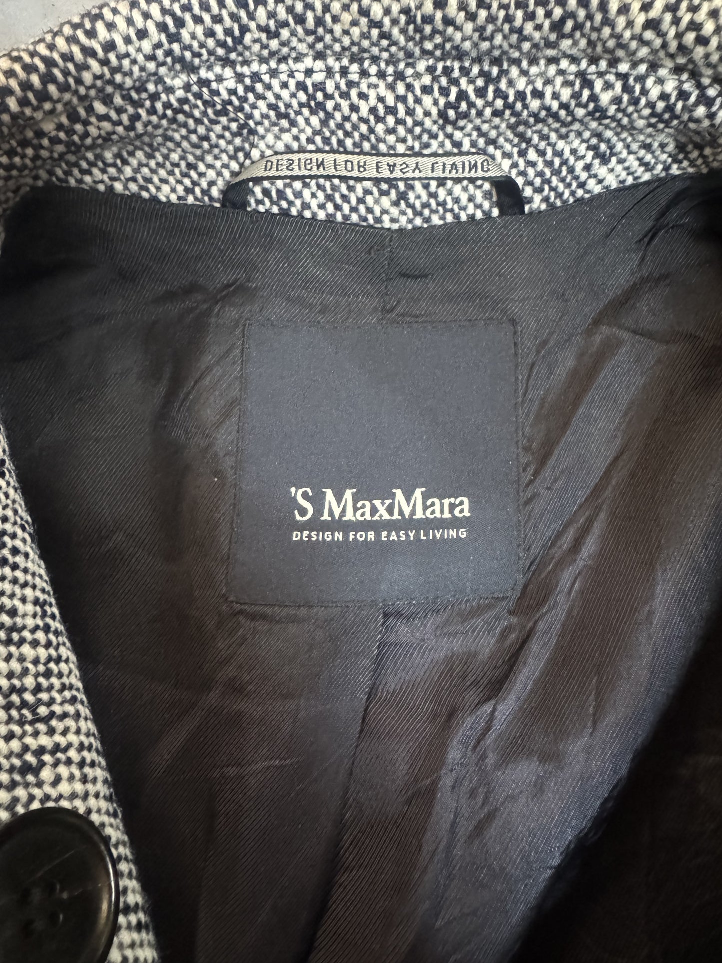 Cappotto 'S MaxMara Grigio in Tweed