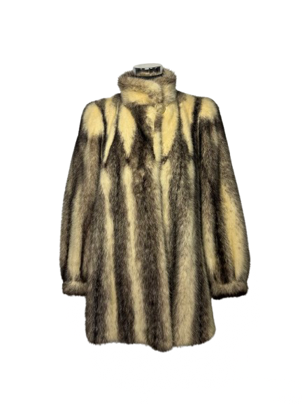 Cappotto Vintage in Pelliccia di Visone Tundra