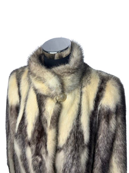 Cappotto Vintage in Pelliccia di Visone Tundra