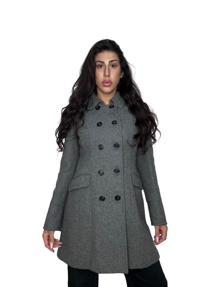 Cappotto Weekend by MaxMara Grigio in Lana Vergine