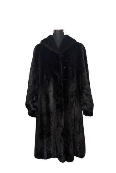 Cappotto Vintage in Pelliccia di Visone Ebano