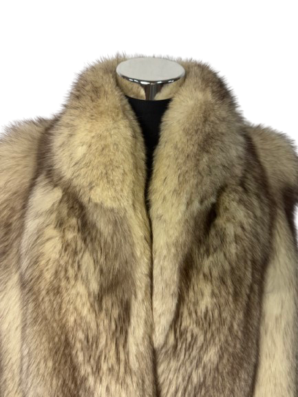Cappotto Vintage in Pelliccia di Volpe di Groenlandia