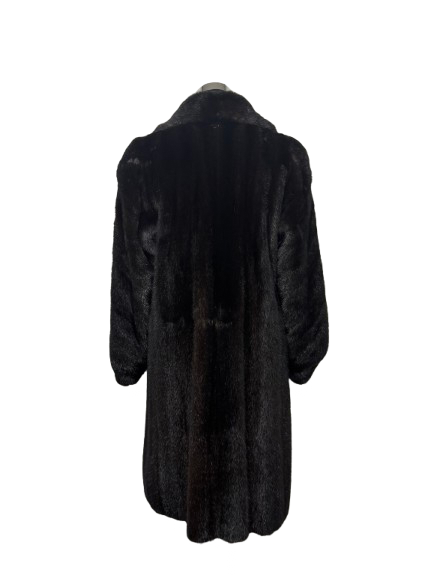 Cappotto Vintage in Pelliccia di Visone Ebano