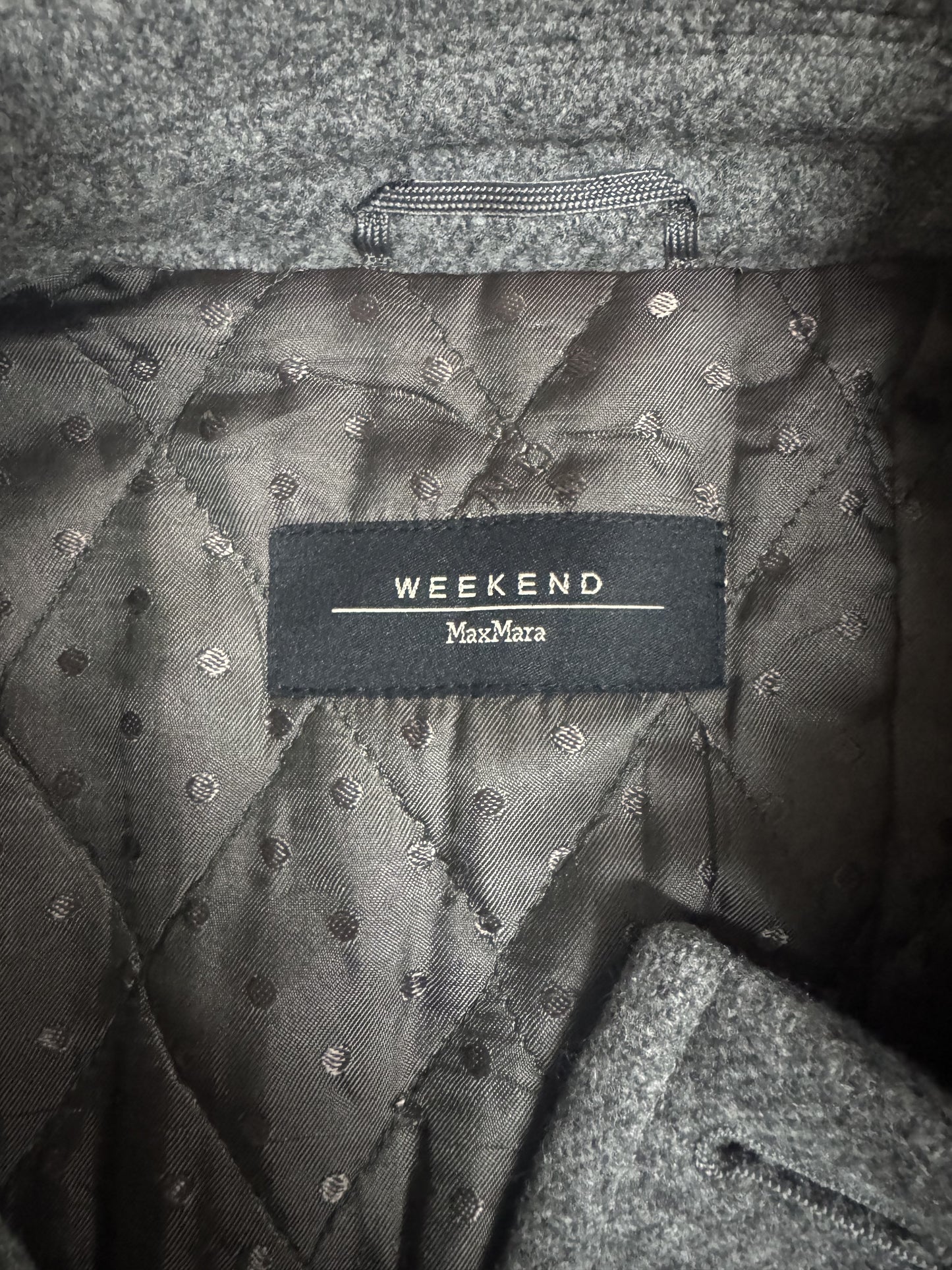 Cappotto Weekend by MaxMara Grigio in Lana Vergine