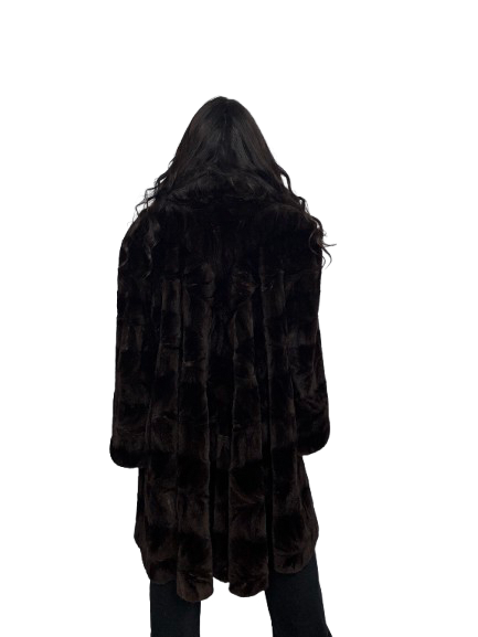 Cappotto Vintage in Pelliccia di Visone Rasato