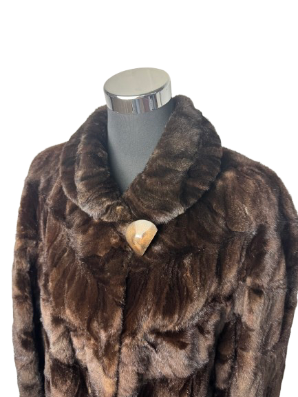 Cappotto Vintage in Pelliccia di Visone Rasato