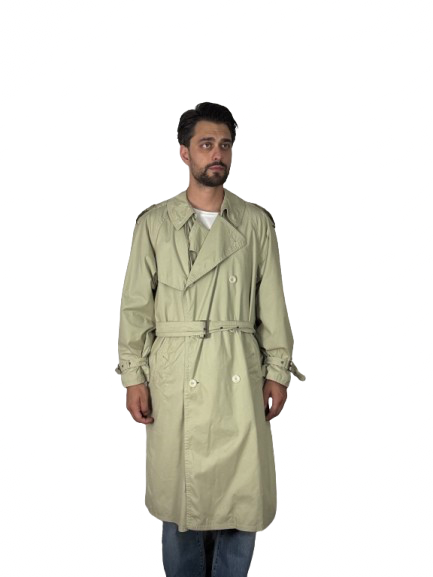Trench Vintage Hugo Boss Beige in Cotone