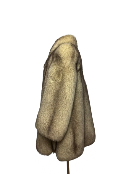 Cappotto Vintage in Pelliccia di Volpe di Groenlandia
