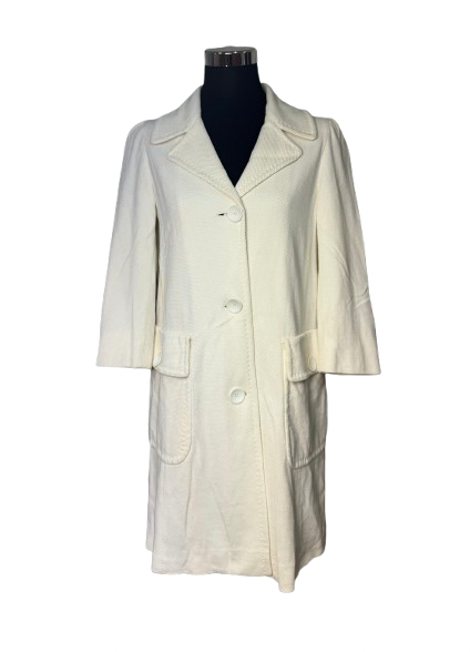 Cappotto M Missoni Bianco Panna in Seta