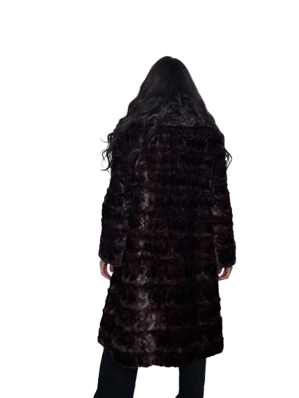 Cappotto Vintage in Pelliccia di Visone Moka