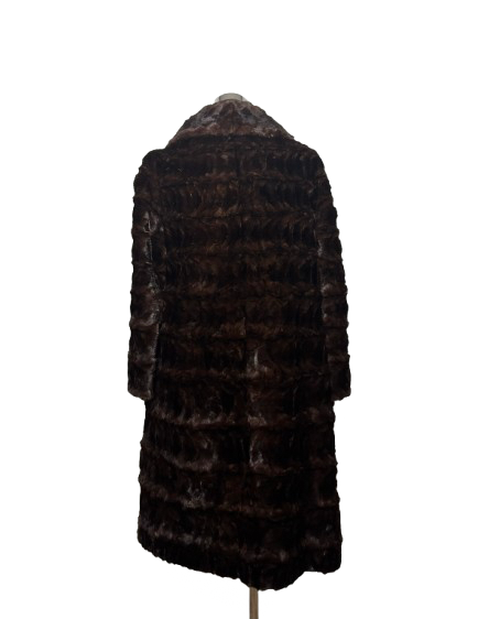 Cappotto Vintage in Pelliccia di Visone Moka
