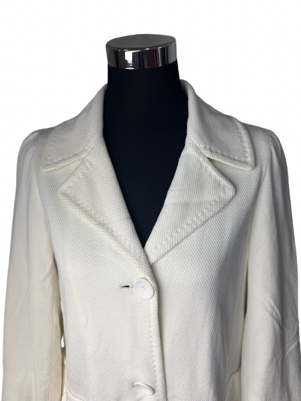 Cappotto M Missoni Bianco Panna in Seta