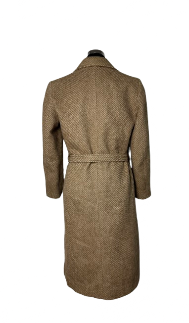 Cappotto MaxMara Beige Spinato in Lana