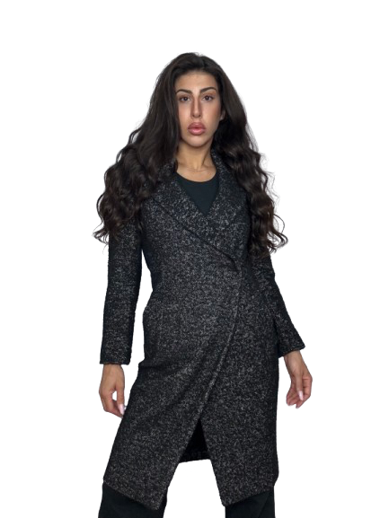 Cappotto MAX&Co Nero Bouclé in Lana