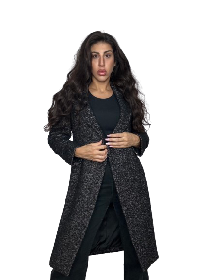 Cappotto MAX&Co Nero Bouclé in Lana