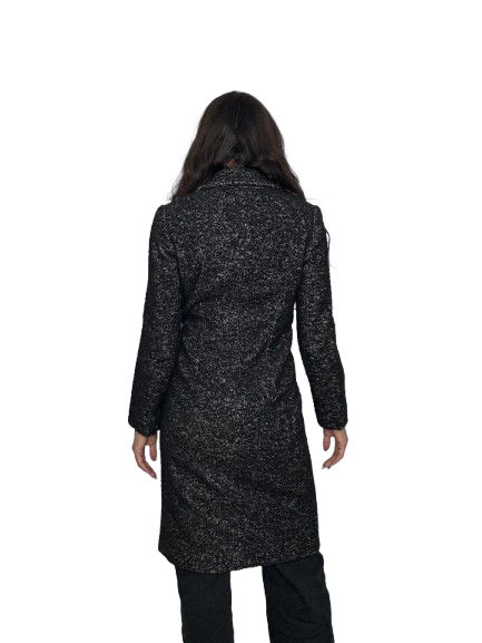 Cappotto MAX&Co Nero Bouclé in Lana