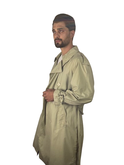 Trench Vintage Hugo Boss Beige in Cotone