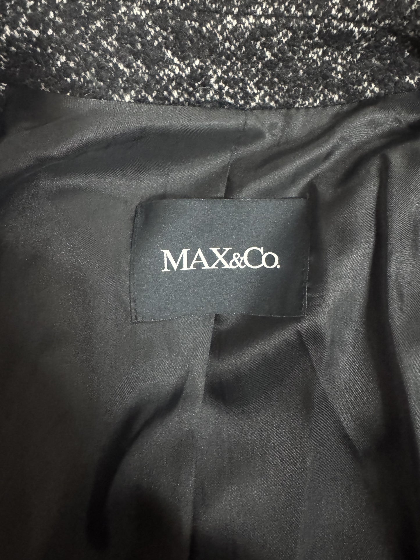Cappotto MAX&Co Nero Bouclé in Lana