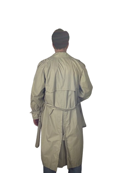 Trench Vintage Hugo Boss Beige in Cotone