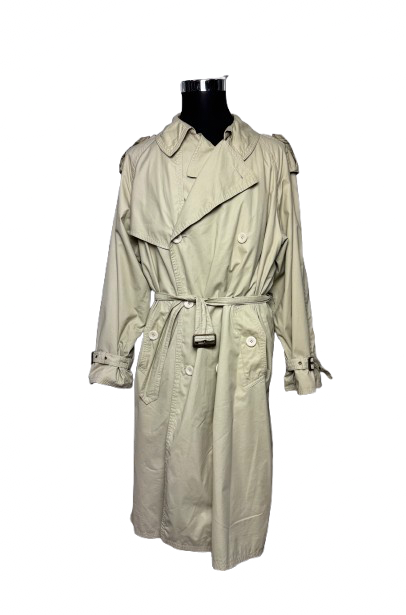 Trench Vintage Hugo Boss Beige in Cotone