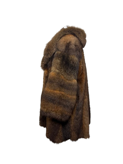 Cappotto Vintage in Pelliccia di Opossum