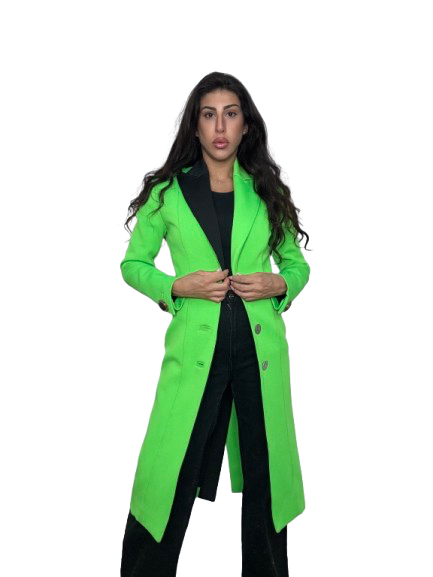 Cappotto Verde Lime Fausto Puglisi