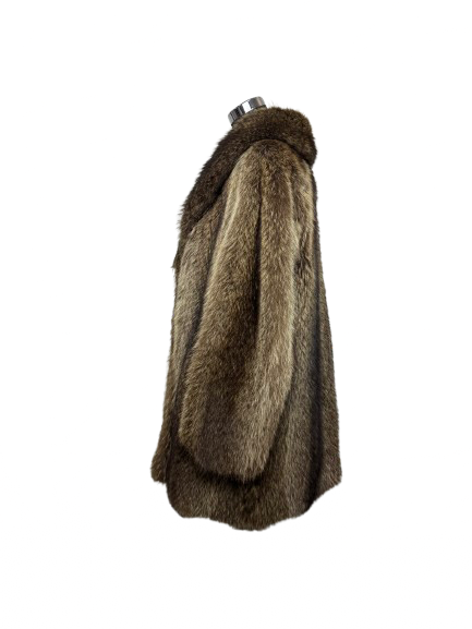 Cappotto Vintage in Pelliccia di Marmotta