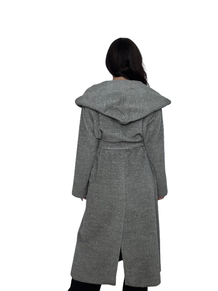 Cappotto Max Mara Studio Grigio in Alpaca e Lana