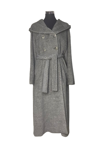 Cappotto Max Mara Studio Grigio in Alpaca e Lana