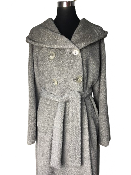 Cappotto Max Mara Studio Grigio in Alpaca e Lana