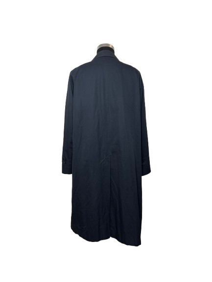 Trench Aquascutum Blu Navy in Cotone
