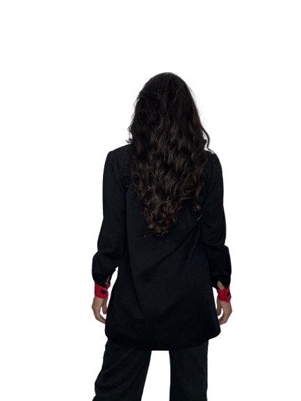 Cappotto Givenchy Nouvelle Boutique nero e rosso