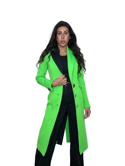 Cappotto Verde Lime Fausto Puglisi