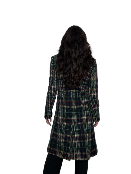Cappotto Weekend Max Mara Tartan Verde