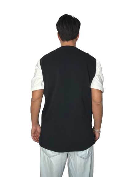 Gilet smanicato Givenchy nero stelle